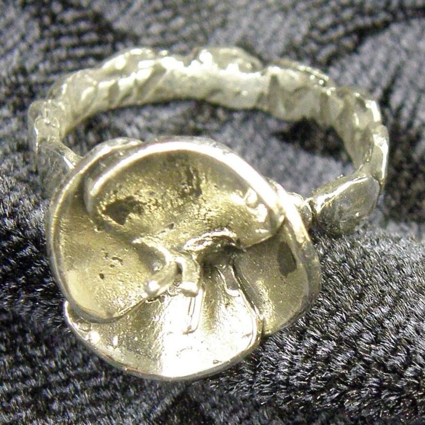 About 2009 flower ring silver
