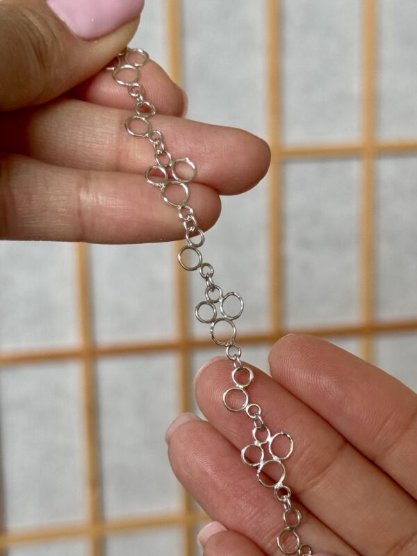 Sterling Silver Dainty Bubbles Anklet Img 5913 600x800