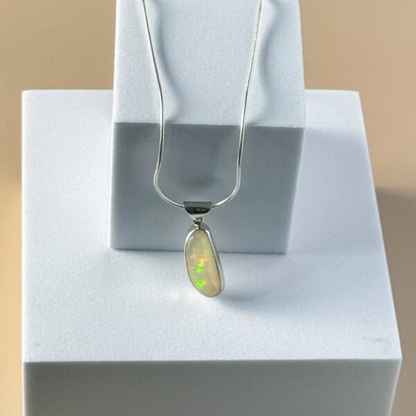 Home minimalist ethiopian welo opal pendant